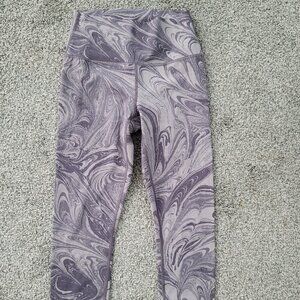 Girls Athleta Grey & Purple Yoga Pants Size 7-8
